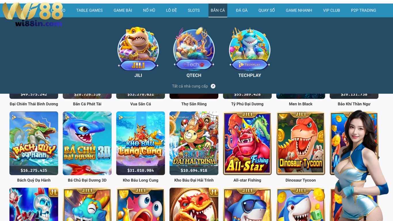 Đánh giá thế mạnh của sảnh game bắn cá Wi88