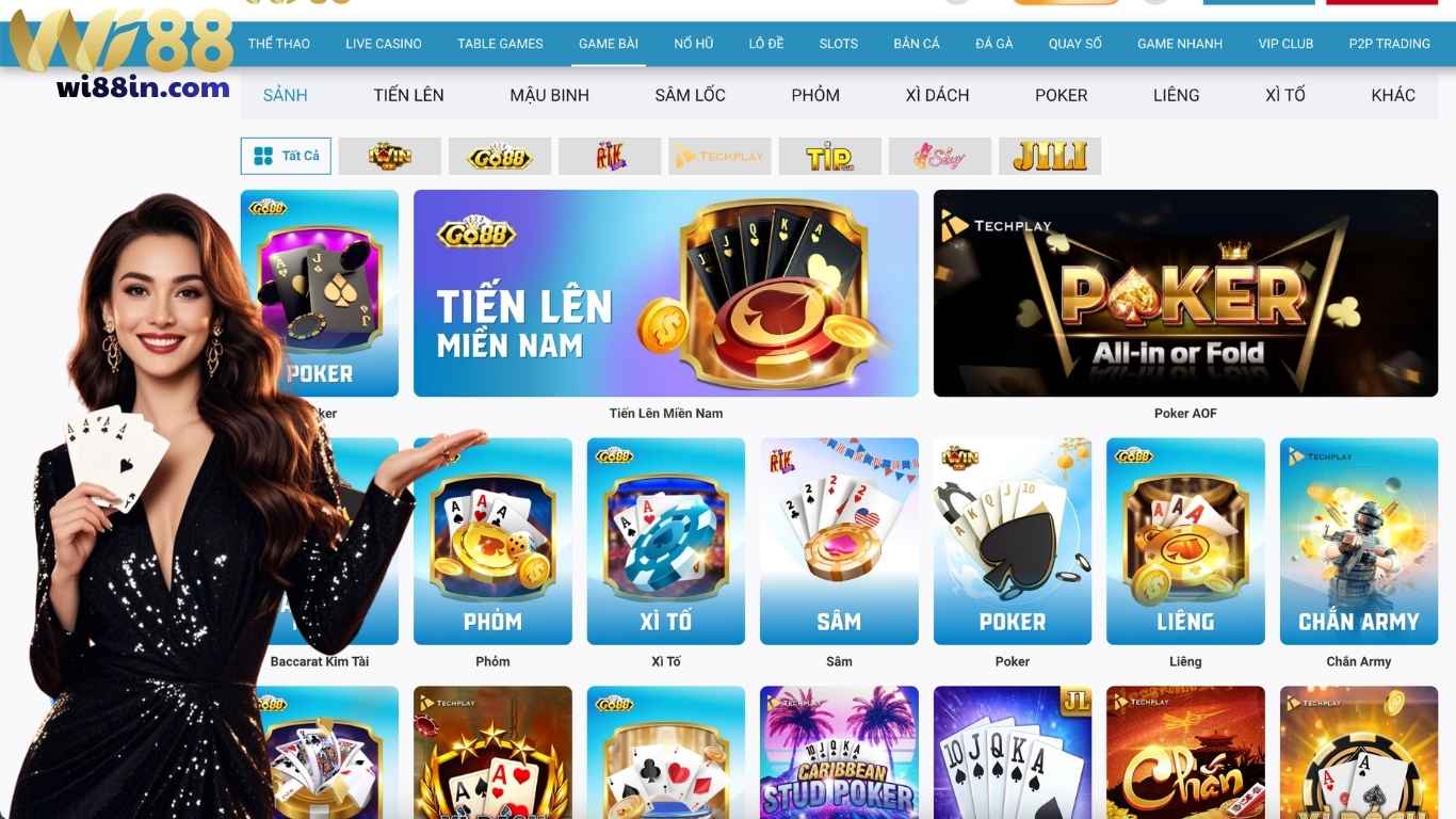 4 Lợi thế vượt trội của game bài Wi88