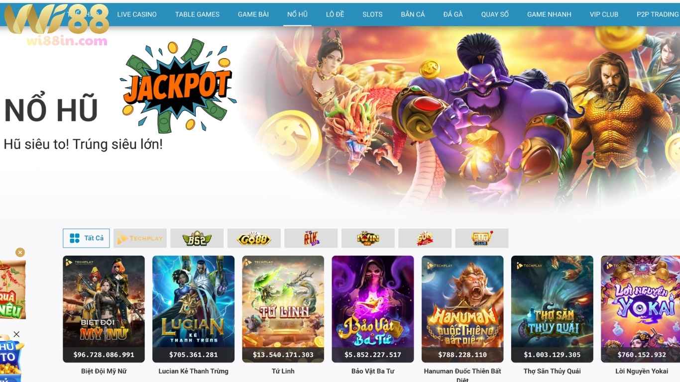 Giới thiệu sân chơi nổ hũ Wi88