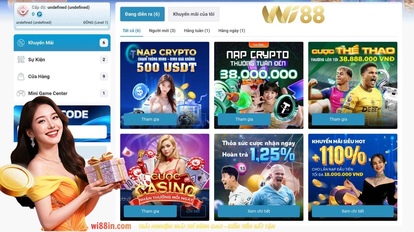 Cập nhật những gói khuyến mãi Wi88 mới nhất 2026 Cập nhật những gói khuyến mãi Wi88 mới nhất 2026